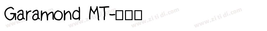 Garamond MT字体转换